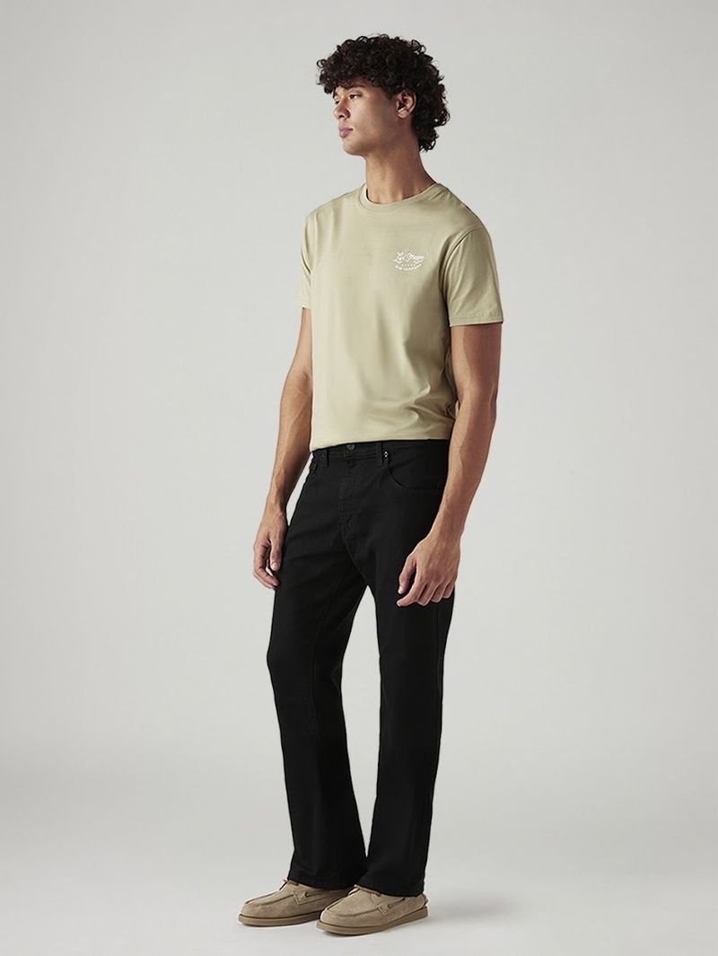 LEVI'S Men Boot-Leg Mid Rise Black Jeans - Image 6