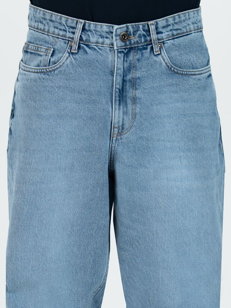 RED TAPE Men's Loose Fit Dark Blue Jeans - Image 5