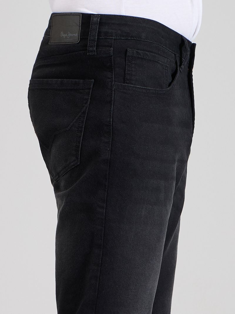 Pepe Jeans Men Boot-Leg Mid Rise Black Jeans - Image 6