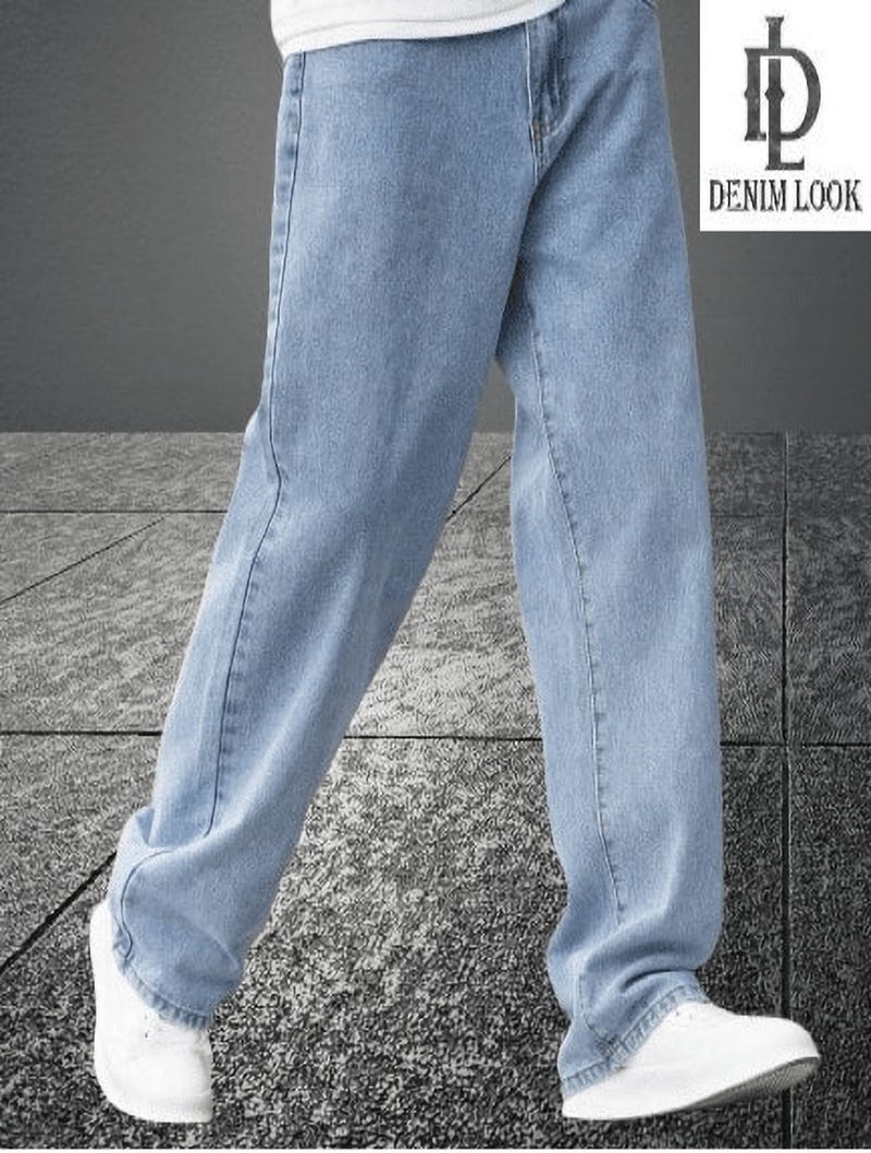 DENIM LOOK Men Light Blue Jeans - Image 5