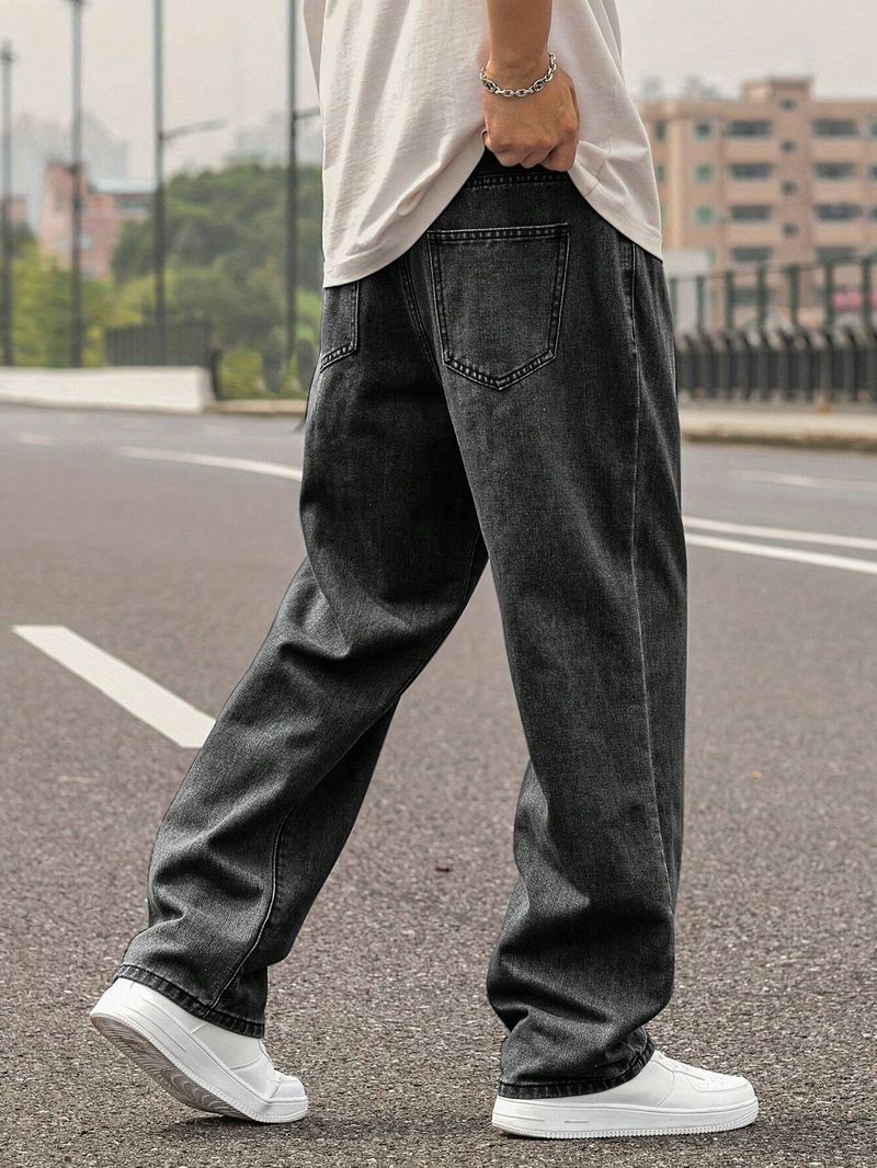 MARSH HAWK Men Straight Fit Mid Rise Grey Jeans - Image 5