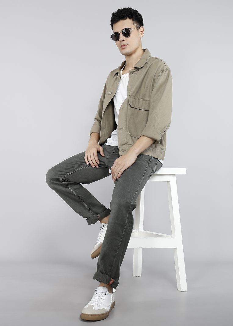 KILLER Men Dark Green Mid Rise Straight Fit Jeans - Image 4