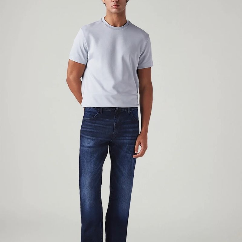 Levi's Men Straight Fit Mid Rise Blue Jeans - Image 6