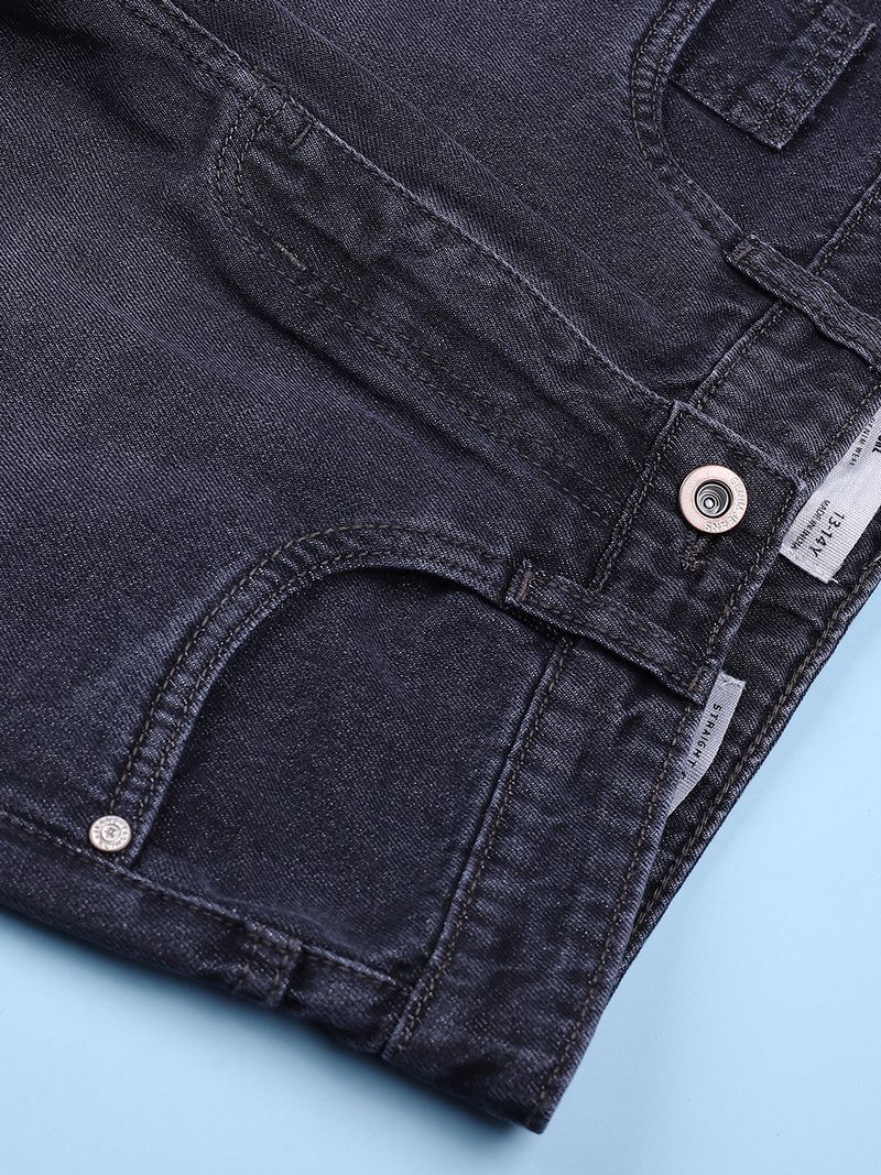 V-MART Boys Black Mid Rise Straight Jeans - Image 5