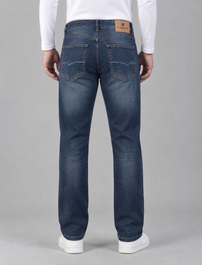 NUMERO UNO Men Slim Mid Rise Blue Jeans - Image 3