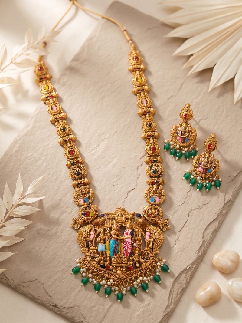 Influtive Brass, Copper Gold-plated Jewel Set - Image 6