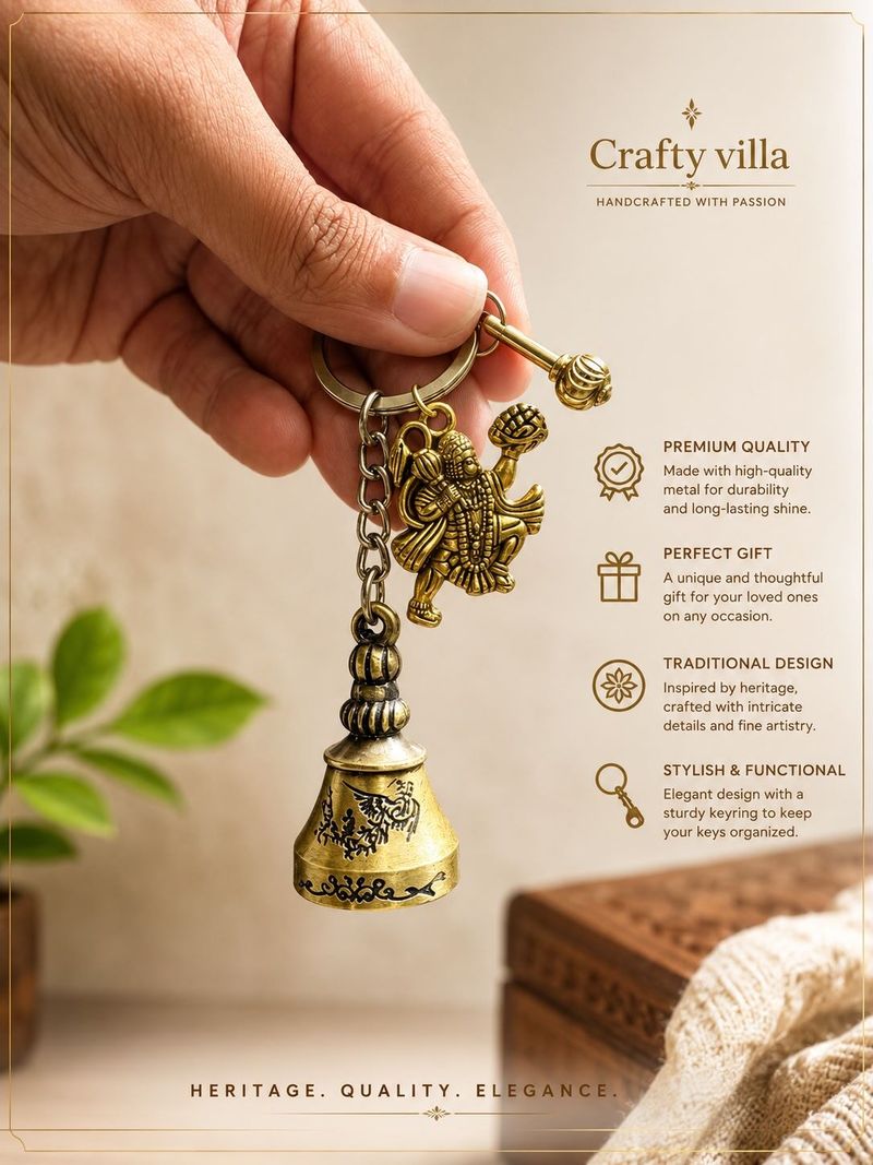 Crafty Villa Guardian Bell Keychain - Image 2