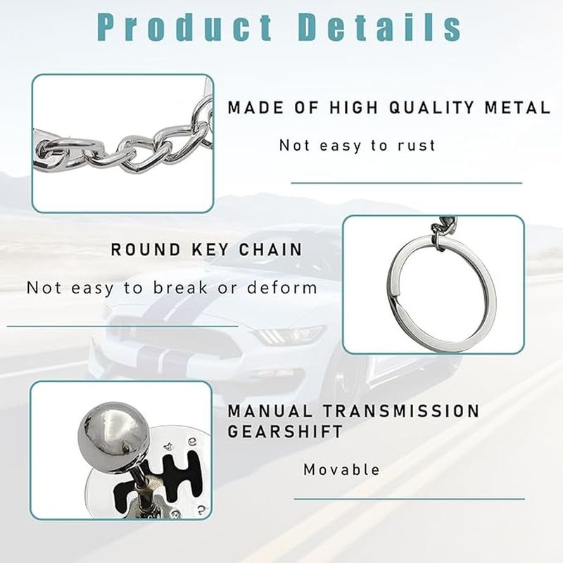 PRITOVA Metal Manual Gear Shift Keychain - Image 7