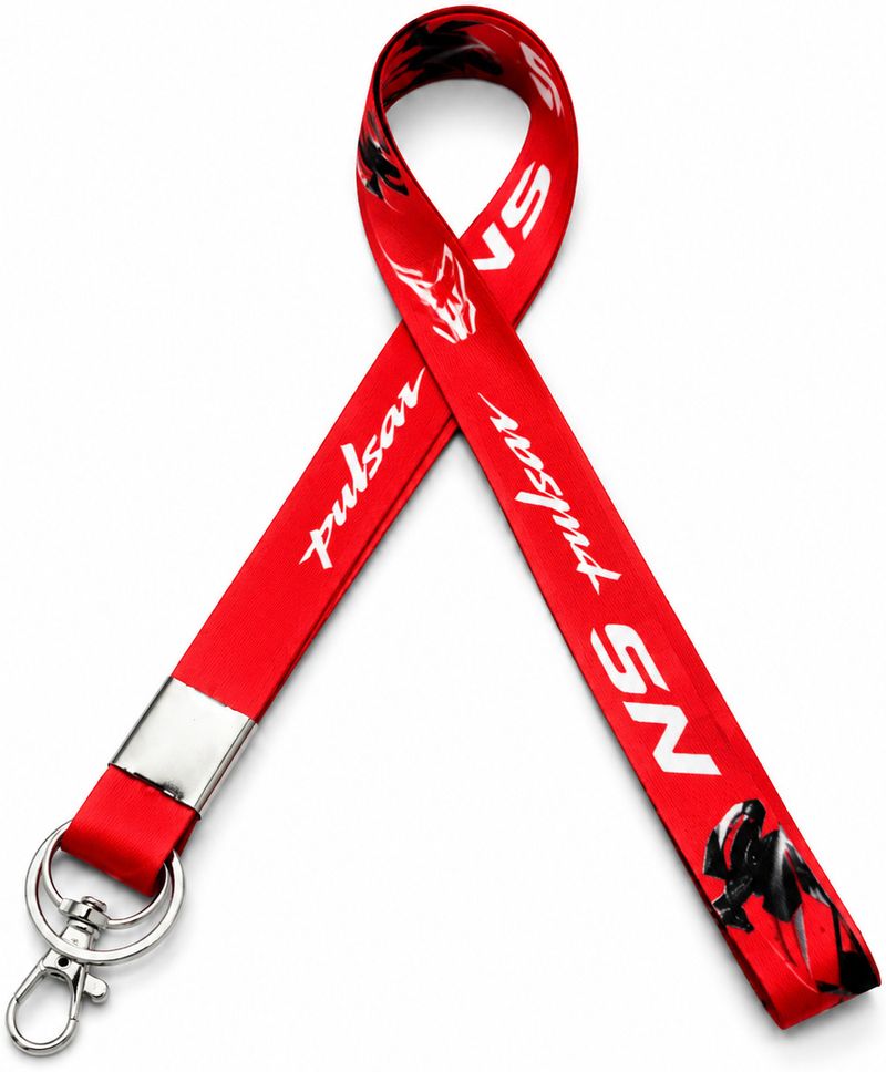 RINKON Red Nylon Lanyard with ID Tag - Image 4