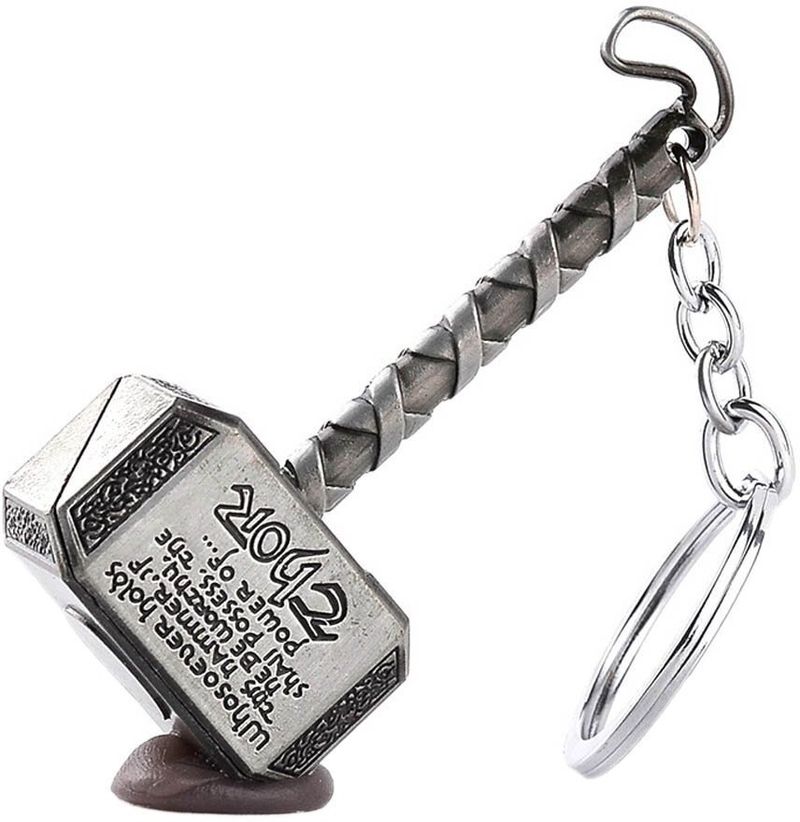 Mistazzo Thor Hammer Axe and Captain America Shield Keychain - Image 3