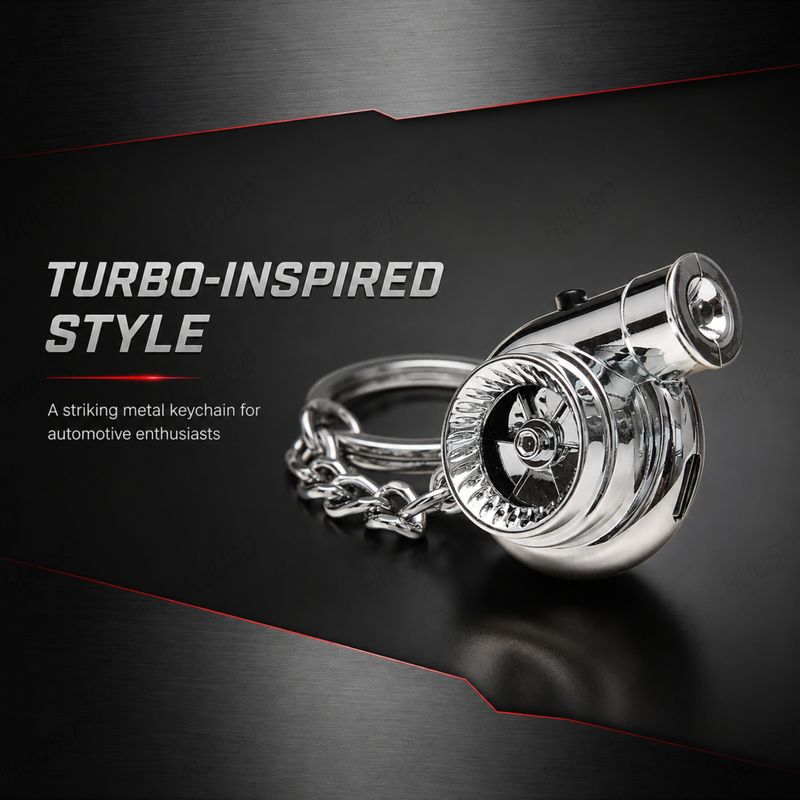HUUSO Silver Metal Key Chain - Image 4