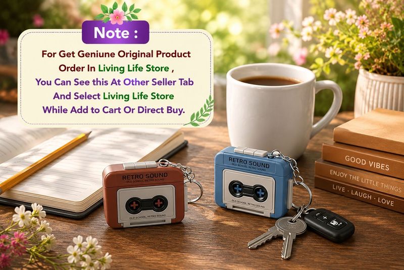 ZIVIN Retro Sound Style Key Chain Mini Voice Recorder - Image 3