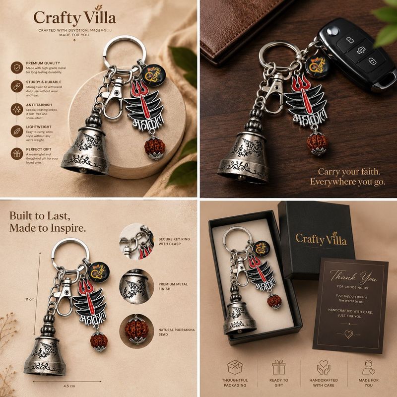 Crafty Villa Guardian Bell Keychain - Image 6
