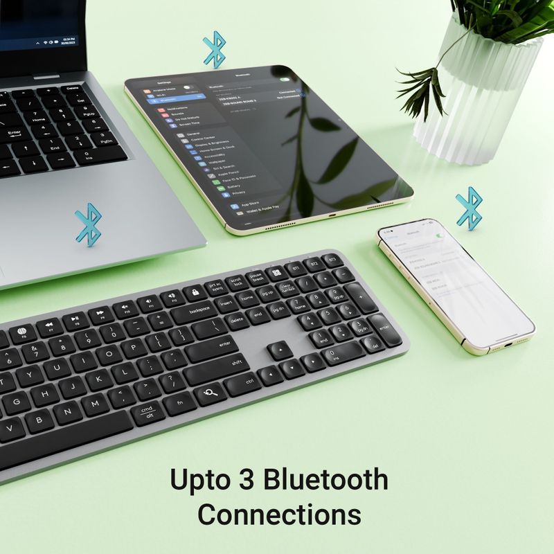 ZEBRONICS K5002MW Wireless Bluetooth Keyboard, 109 Keys, Black 4 g - Image 4