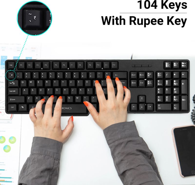 ZEBRONICS Zeb-Judwaa 750 Combo Wired USB Keyboard - Image 5