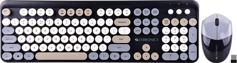 price history - ZEBRONICS Zeb-companion 301 Wireless Standard Desktop Keyboard Co...more