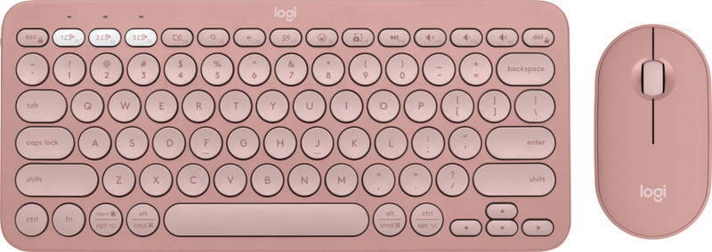 Logitech Pebble 2 Combo Bluetooth Standard Laptop Keyboard Compatible Desktop, Laptop, Mac Quiet & Portable, Logi Bolt, Easy-Switch Windows/macOS/iPad