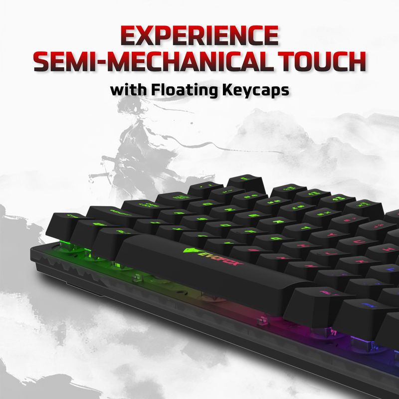EVOFOX Fireblade LED Backlit Gaming Keyboard - Image 4
