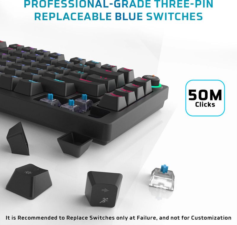 EVOFOX Katana X2 TKL Mechanical Gaming Keyboard - Image 5