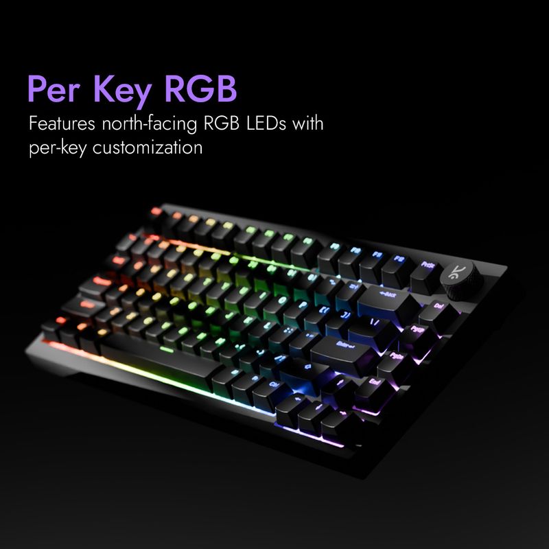 Kreo Swarm 75 Wireless Tenkeyless Gaming Keyboard (Black) - Image 6