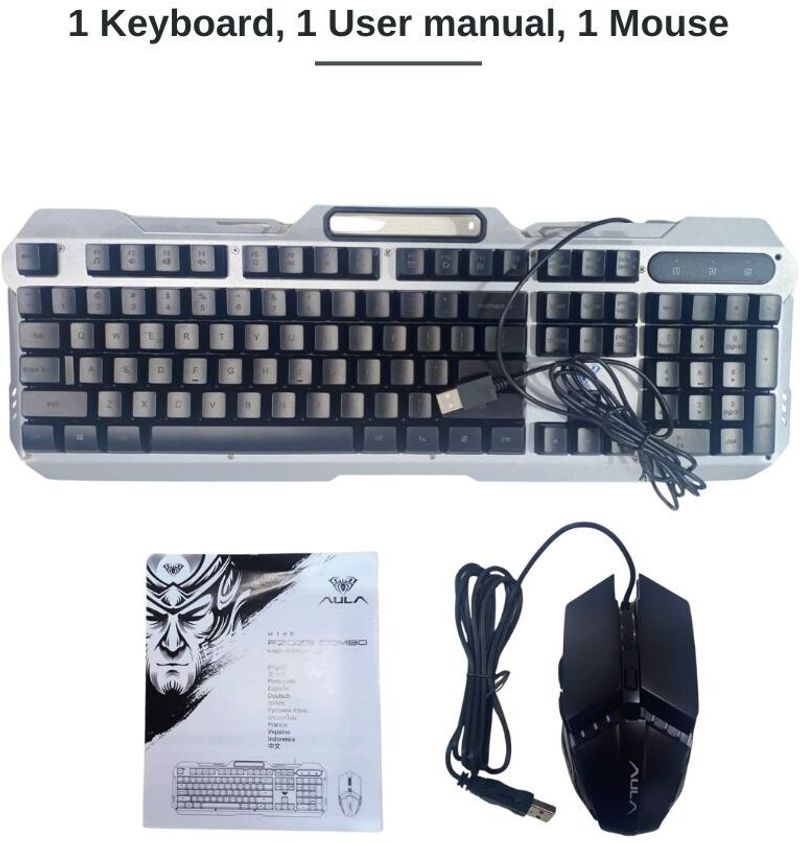 Aula F2023 Combo Wired USB Gaming Keyboard (Black) - Image 6