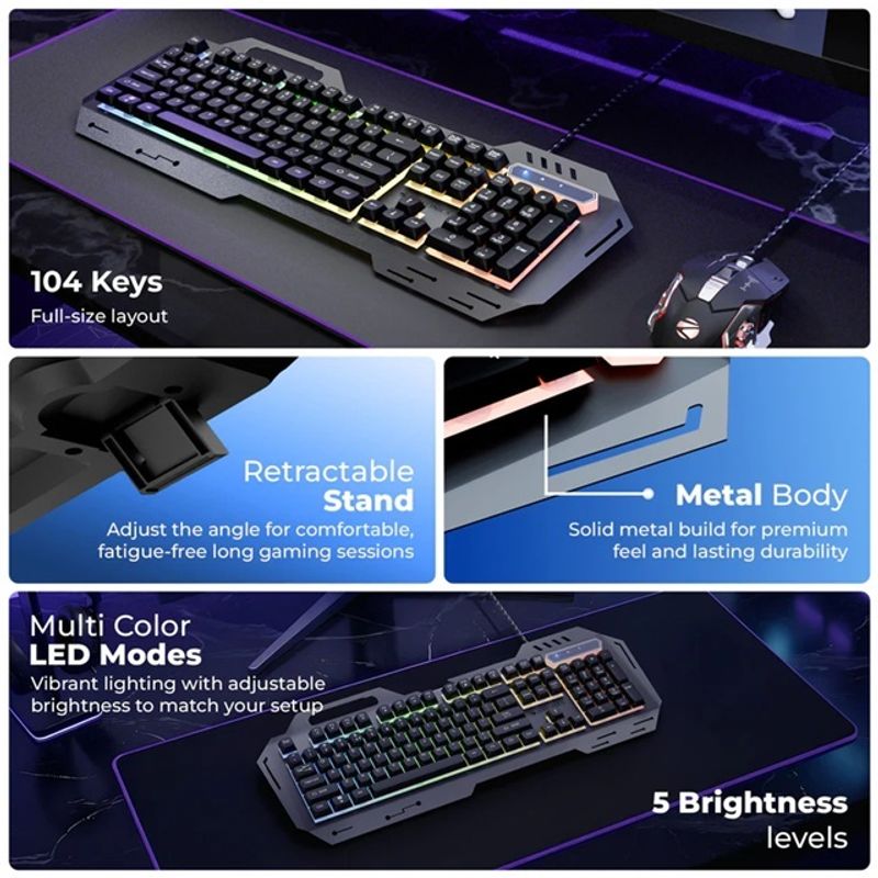 ZEBRONICS Zeb Transformer 3 Wired USB Gaming Keyboard - Image 3