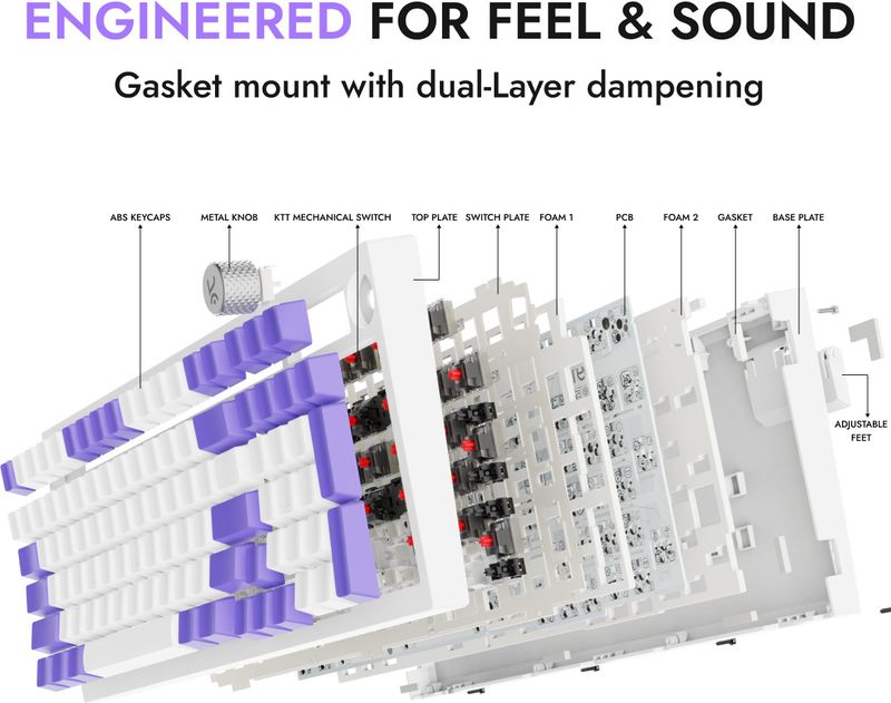 Kreo Hive Full Size Mechanical Gaming Keyboard - Image 6