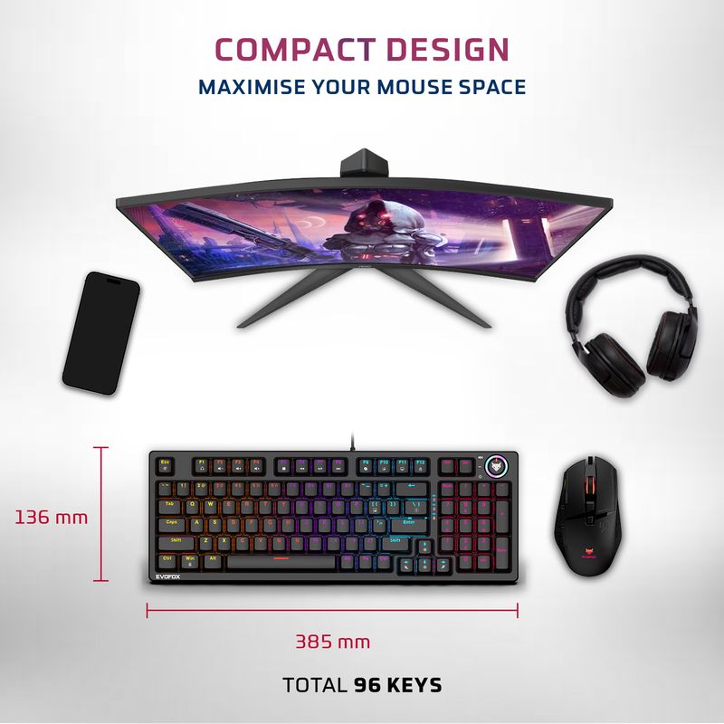 EVOFOX Katana X2 Mechanical Keyboard - Image 4