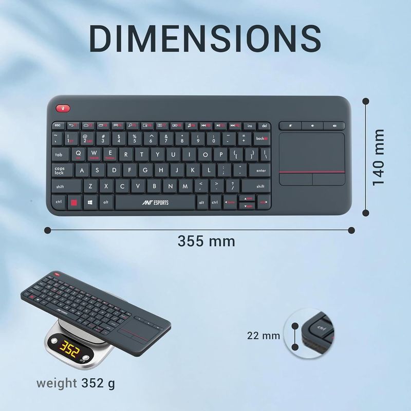 Ant Esports WK100 2in1 Bluetooth Wireless Laptop Keyboard - Image 4