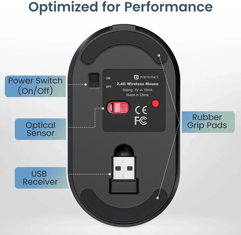 Portronics Key11 Combo Wireless Keyboard with Mouse 4 g - Image 6