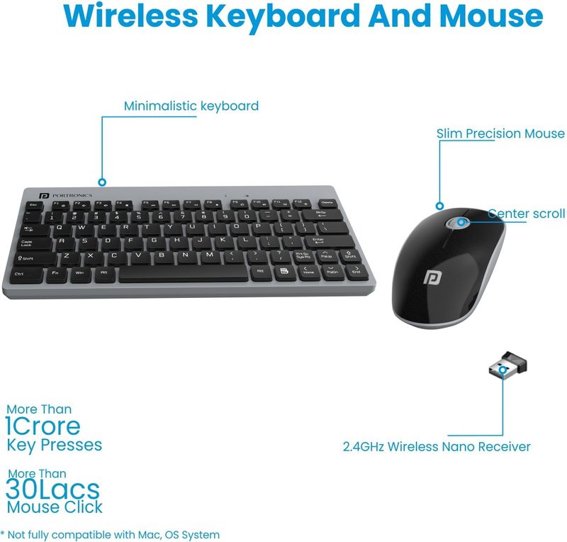 Portronics POR 374 Key2 Combo Wireless Keyboard and Mouse - Image 3