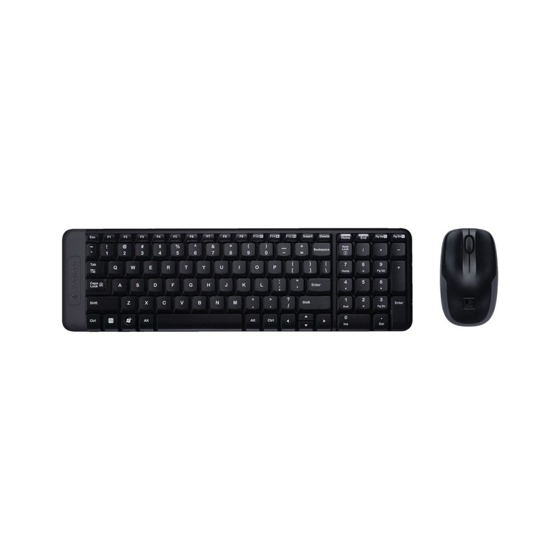 Logitech MK215 Mouse & Keyboard Combo, Compact Design Wireless Standard Laptop Keyboard Compatible with Desktop, Laptop, Mac 2.4 GHz Wireless, 5 Month