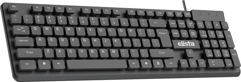 Elista ELS WK-710 Wired USB Multi-Device Keyboard (Black) - Image 2