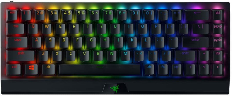 Razer Blackwidow V3 Mini Hyperspeed - 65% Wireless Mechanical Green Switch Rz03-03891400-r3m1 Wireless Standard Gaming Keyboard Compatible Desktop, La