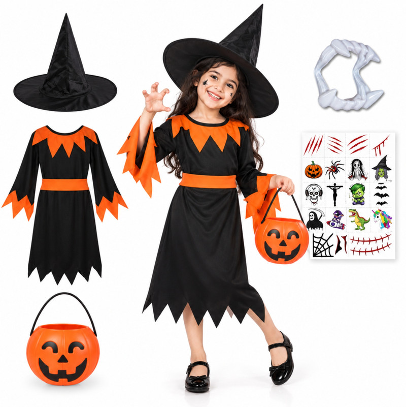 Aavashyak Halloween Witch costume for kids