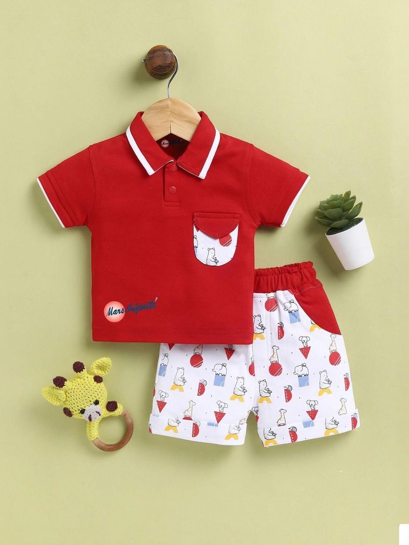 Mars Infiniti Baby Boys Casual T-shirt Shorts - Image 2