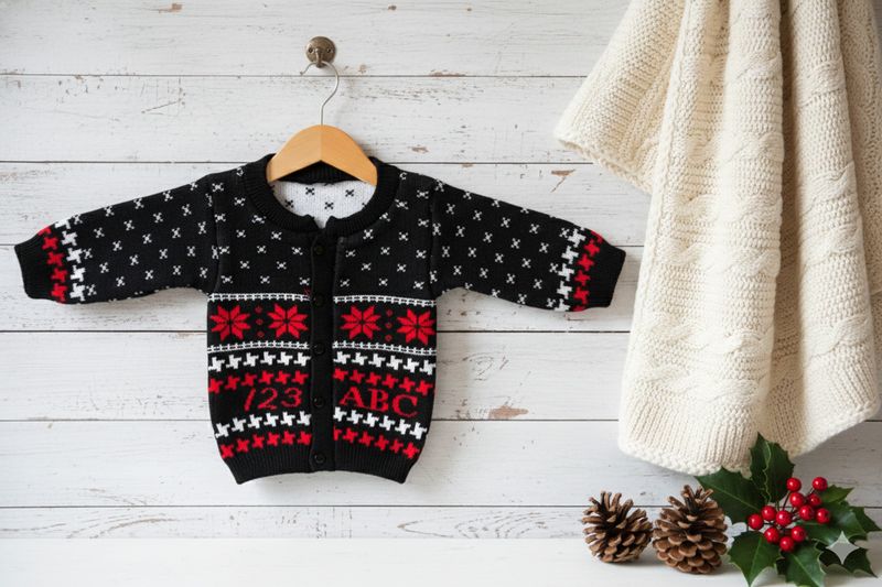 The Mom Creators Baby Boys Casual Sweater Pyjama (Black, Pack of 4) - Image 5