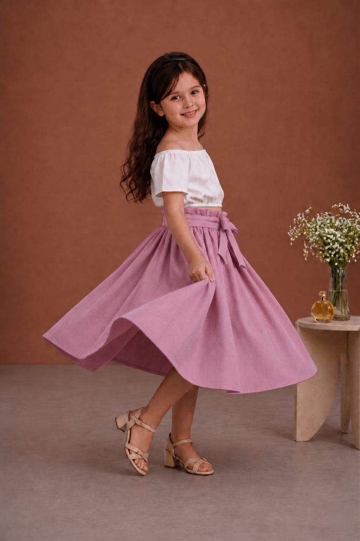 Anadiya Fashion Girls Party Top Skirt - Image 3