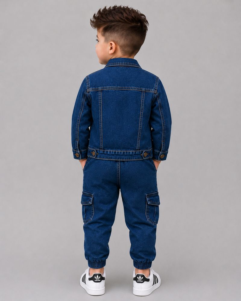 Shirazi Kids Boys Casual Jacket Jeans - Image 4