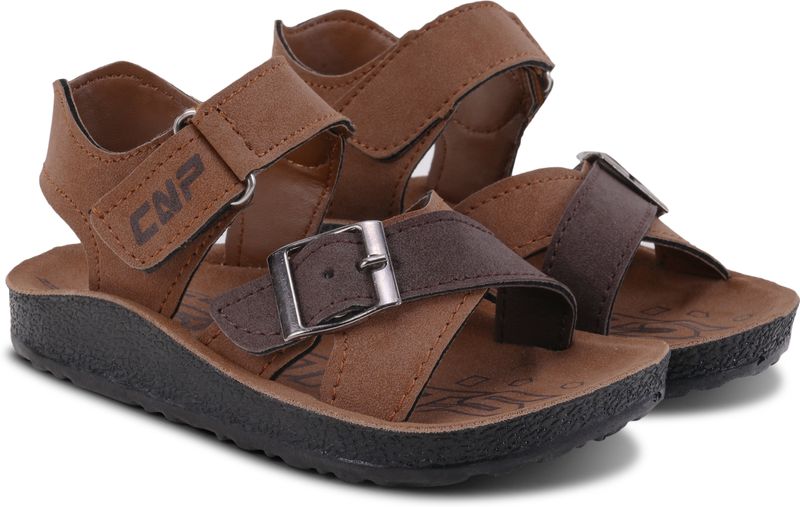 SHOELAMB MINI Buckle Strappy Sandals Boys 2.5-3 Years Brown - Image 5