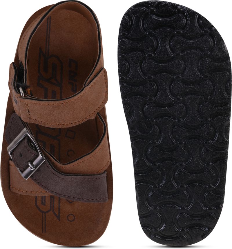 SHOELAMB MINI Buckle Strappy Sandals Boys 2.5-3 Years Brown - Image 4