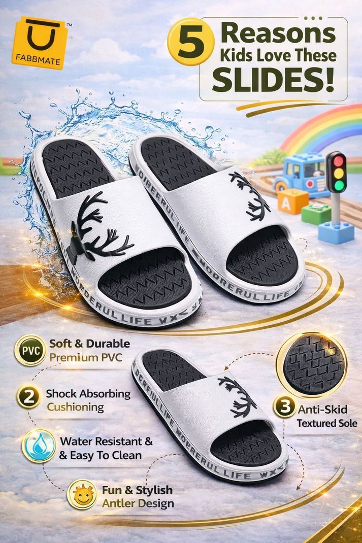 Fabbmate Boys Slip On Slipper Flip Flop - Image 3