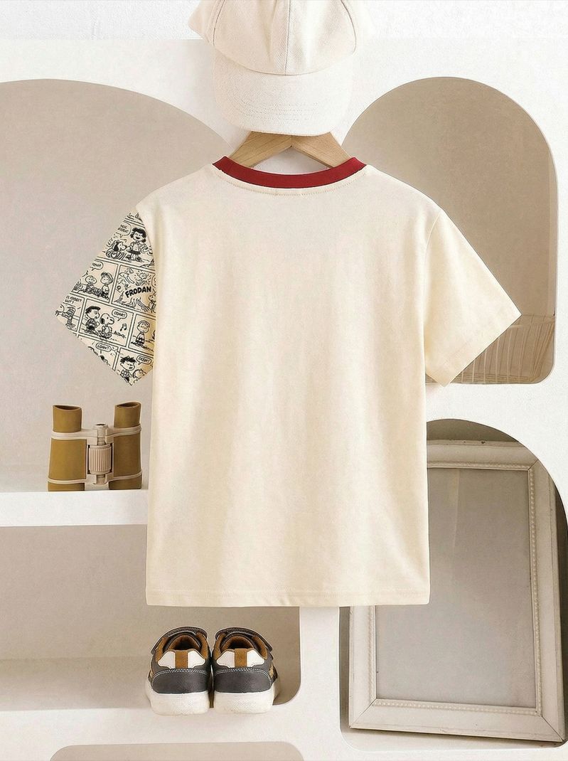 FROSEN FOX Boys Printed Cotton T-Shirt - Image 4