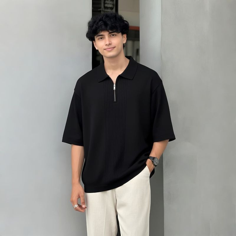 Show In Style Boys Cotton Blend Oversized T-Shirt (Black, Pack of 2) - Image 8