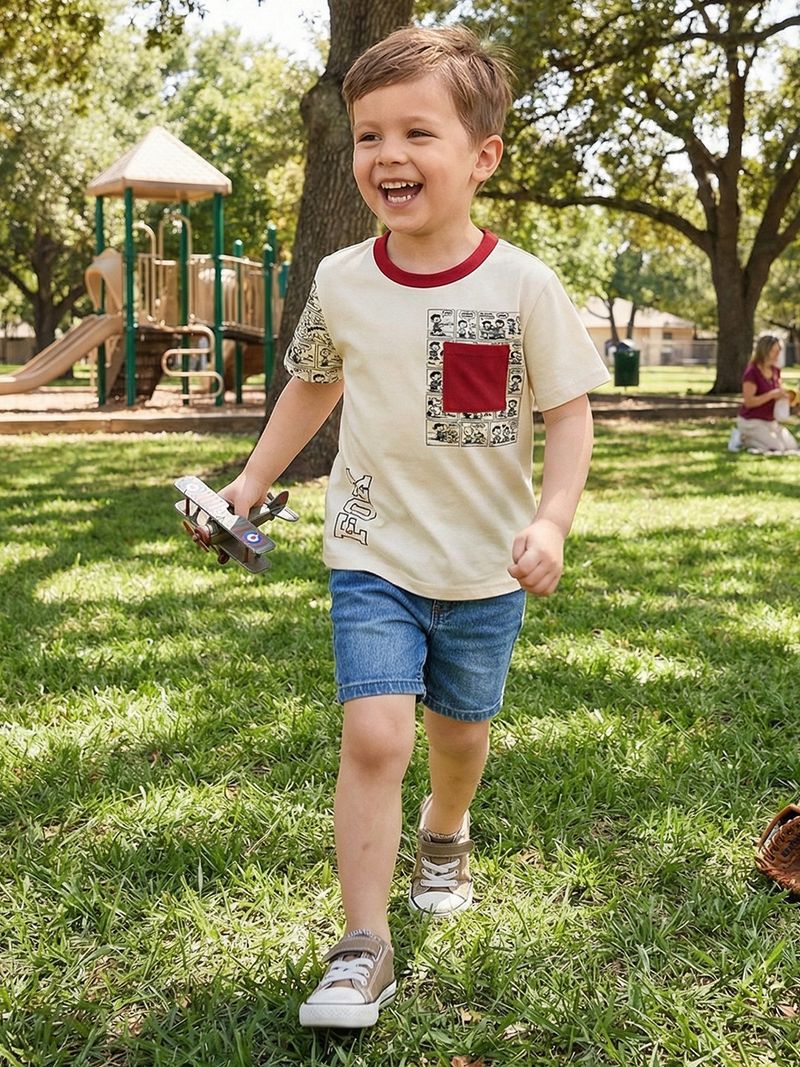 FROSEN FOX Boys Printed Cotton T-Shirt - Image 6