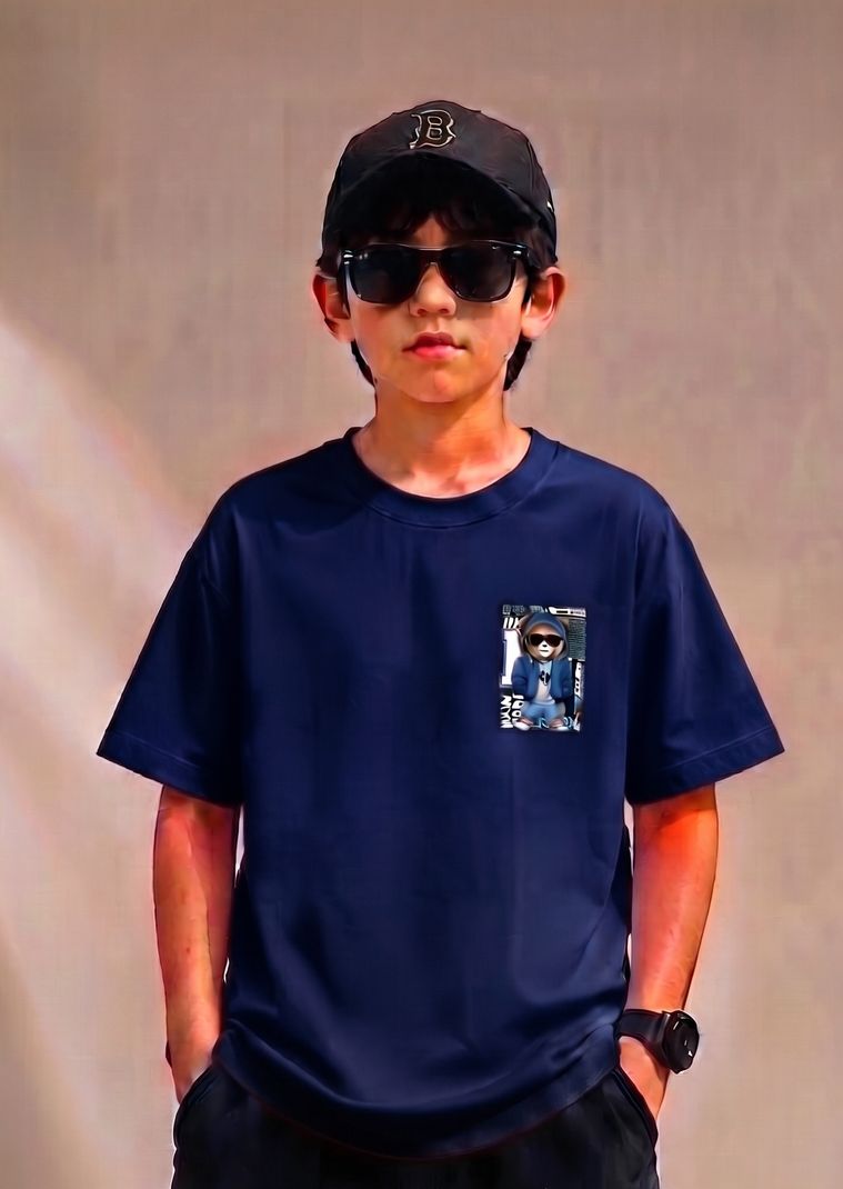HIGHRICH Boys Oversized Graphic T-Shirt - Image 3