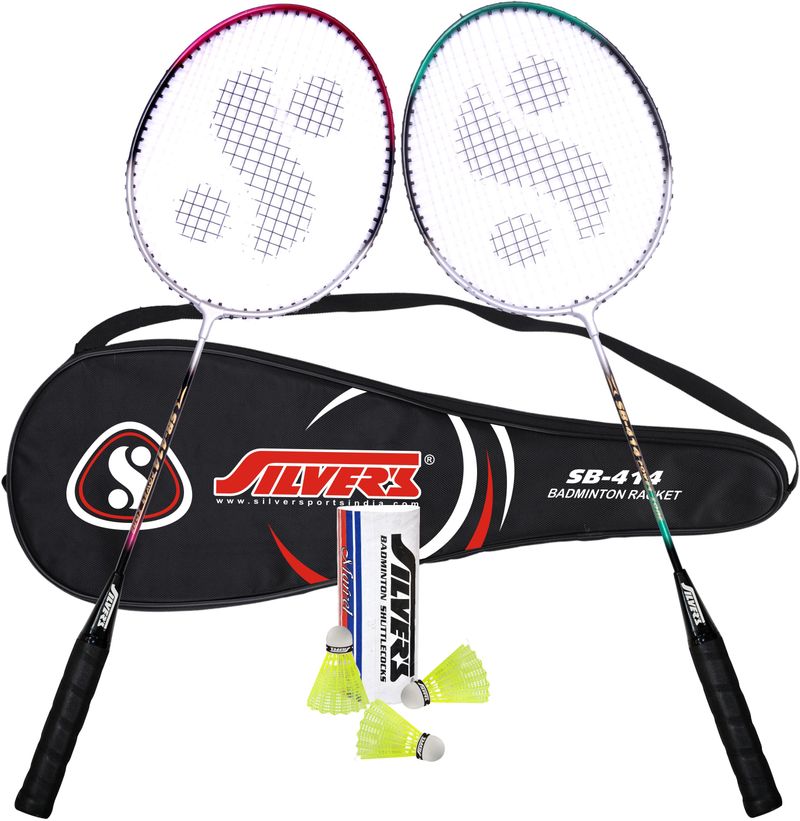 Silver's SB-414 Badminton Combo - 2 Rackets with 3 Shuttlecocks - Image 2