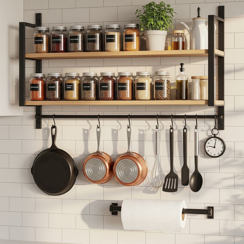 Mavya Wooden Plate Kitchen Rack - Image 4