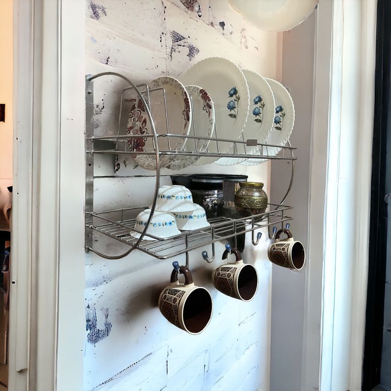 Kinglet Stainless Steel Wallmount Dish Rack - Image 5