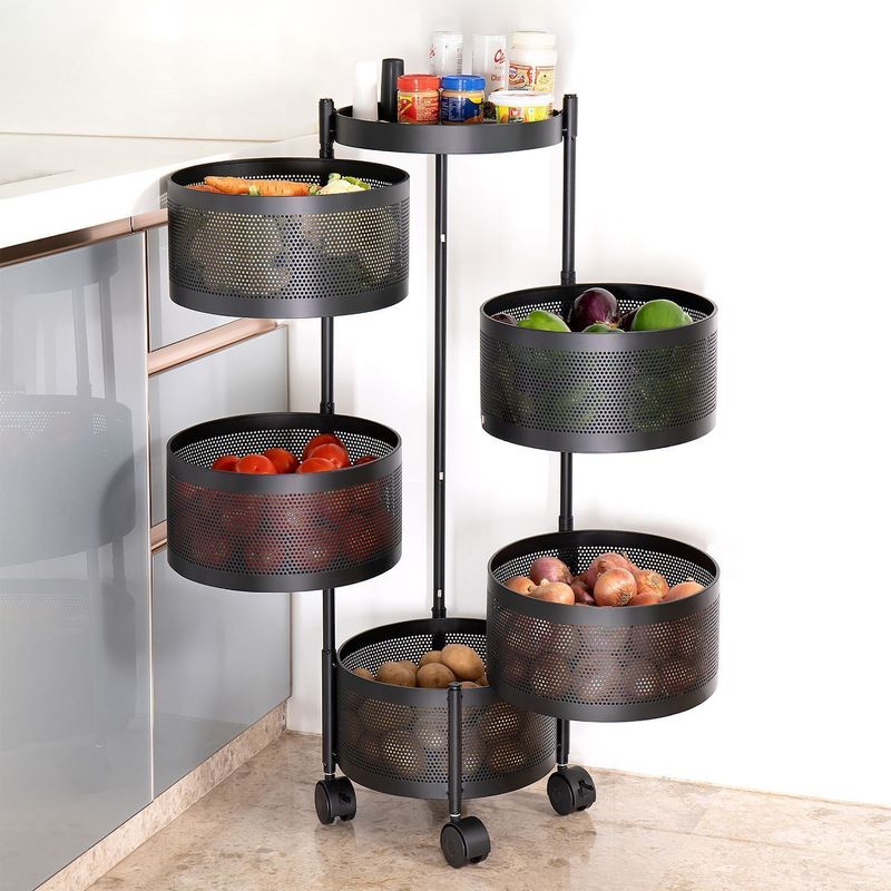 VR 5 Layer Kitchen Trolley Storage Rack - Image 2